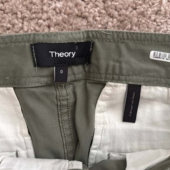 Theory Sage Green Chino Pants - Picture 2 of 3